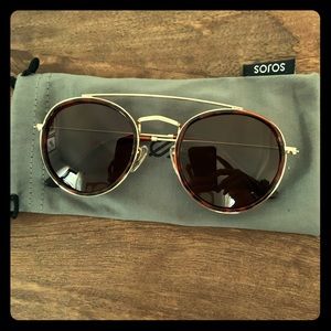 Sojos Round Aviator Sunglasses